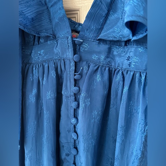 DAMAGED Free People Blue Maxi Dress - Picture 3 of 11